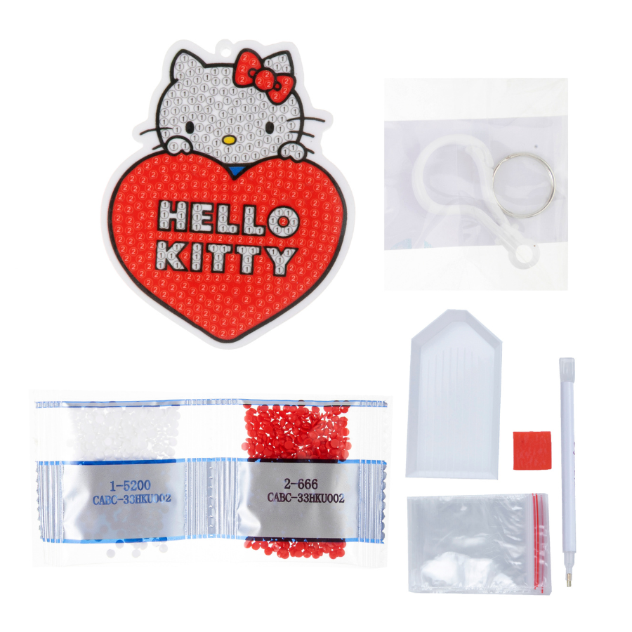 Hello Kitty Crystal Art Bag Charm Kit Hello Kitty