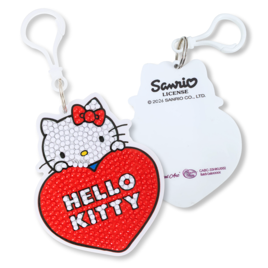 Hello Kitty Crystal Art Bag Charm Kit Hello Kitty