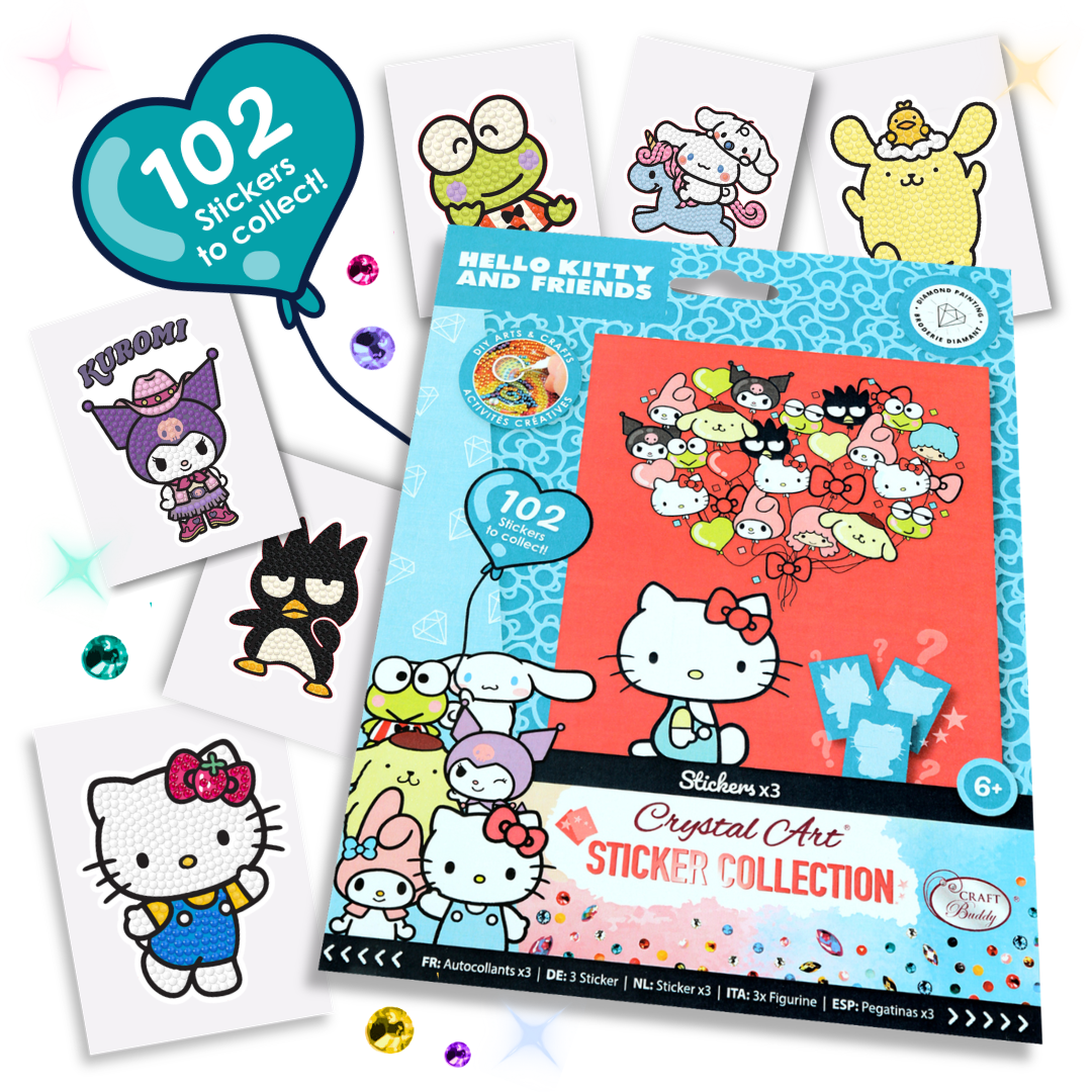 Hello Kitty & Friends Crystal Art Sticker Pack