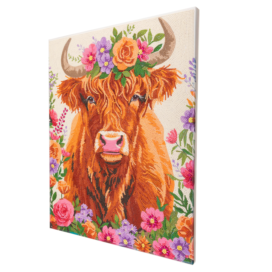 Highland Fun 2 Crystal Art Framed Canvas Kit 40x50cm
