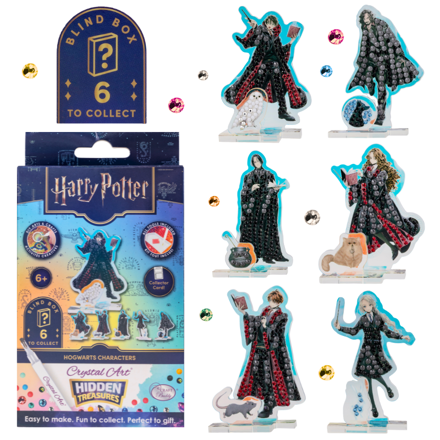 Hogwarts Characters Crystal Art Hidden Treasures Kit Harry Potter