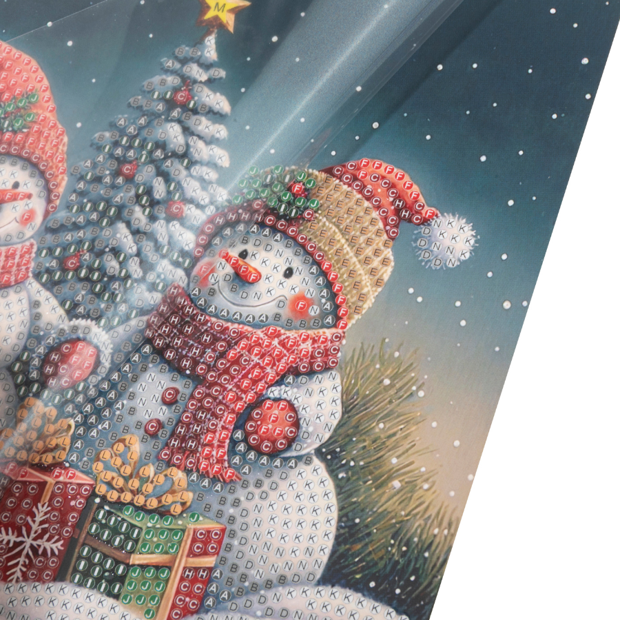 Holiday Smiles Crystal Art Card 18x18 template