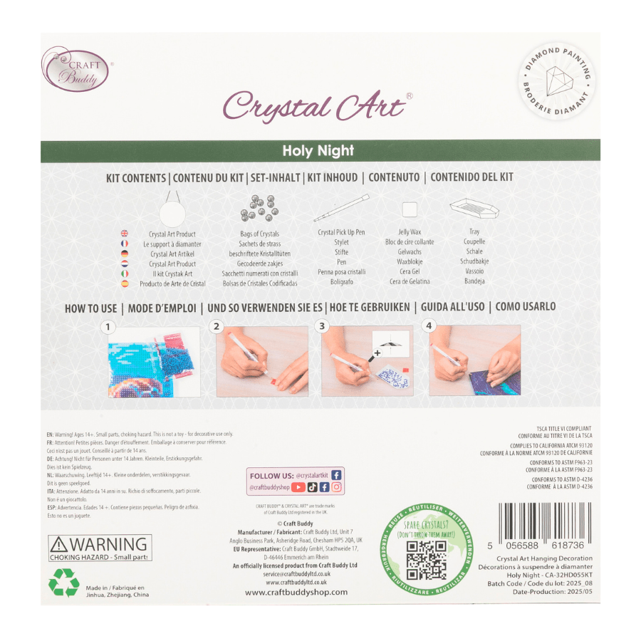 Holy Night Crystal Art Hanging Decoration backpack