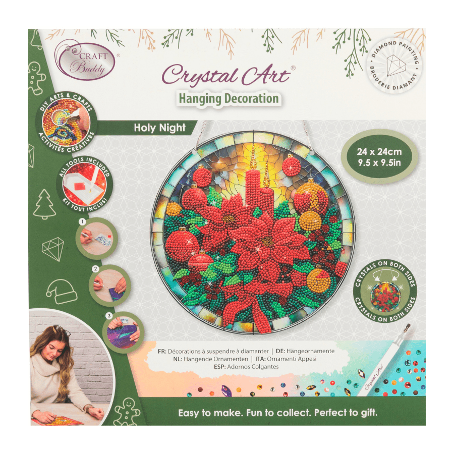 Holy Night Crystal Art Hanging Decoration pack