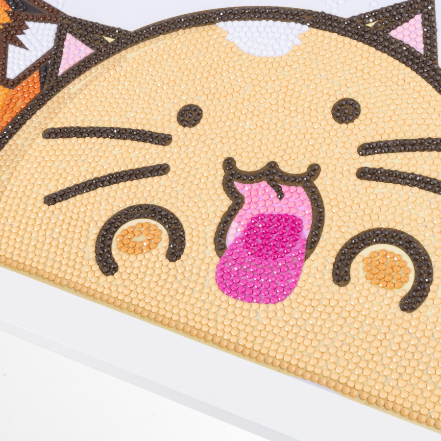 Home Is Where The Cats Are Crystal Art Scroll Kit 40x50cm Fuzzballs