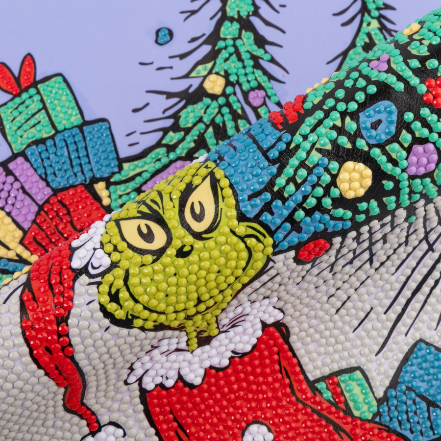 How The Grinch Stole Christmas Crystal Art Scroll Kit gems