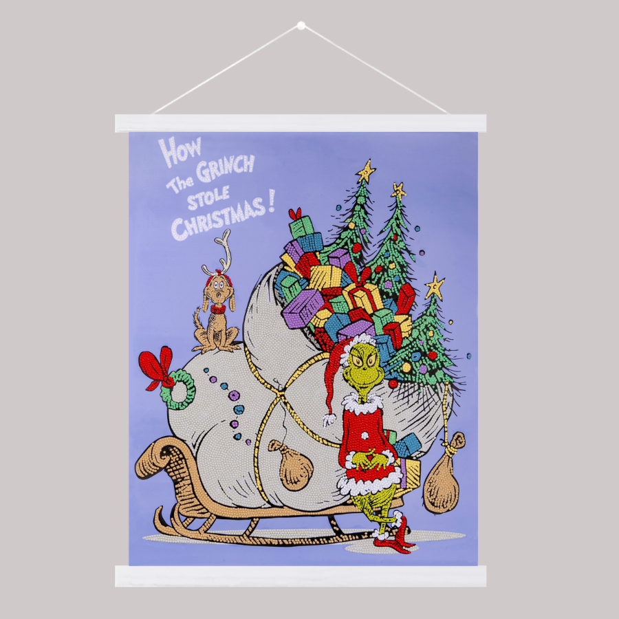 How The Grinch Stole Christmas Crystal Art Scroll Kit 1