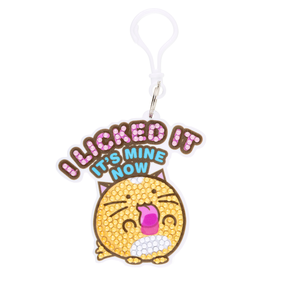 I Licked It Crystal Art Bag Charm Kit Fuzzballs
