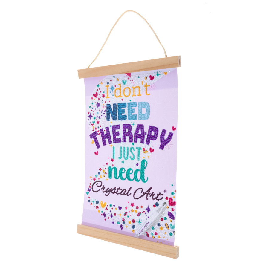 I dont need therapy Mini Crystal Art Scroll Kit 5