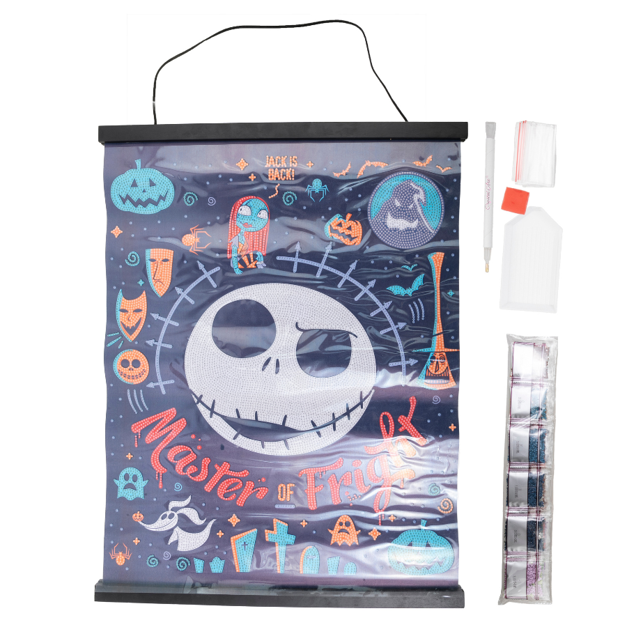 Jack Skellington Master Of Fright Disney Crystal Art Scroll 40x50 2