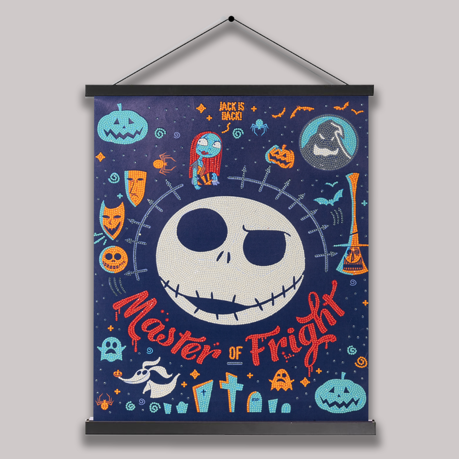 Jack Skellington Master Of Fright Disney Crystal Art Scroll 40x50 7
