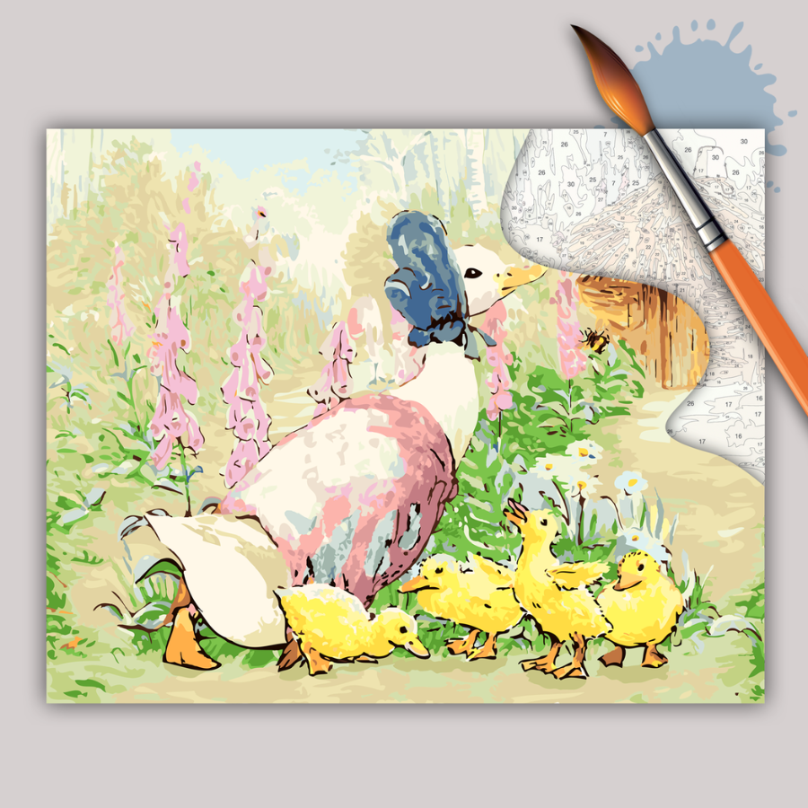 Jemima Puddle Duck Paint By Numb3rs Canvas 40x50cm 