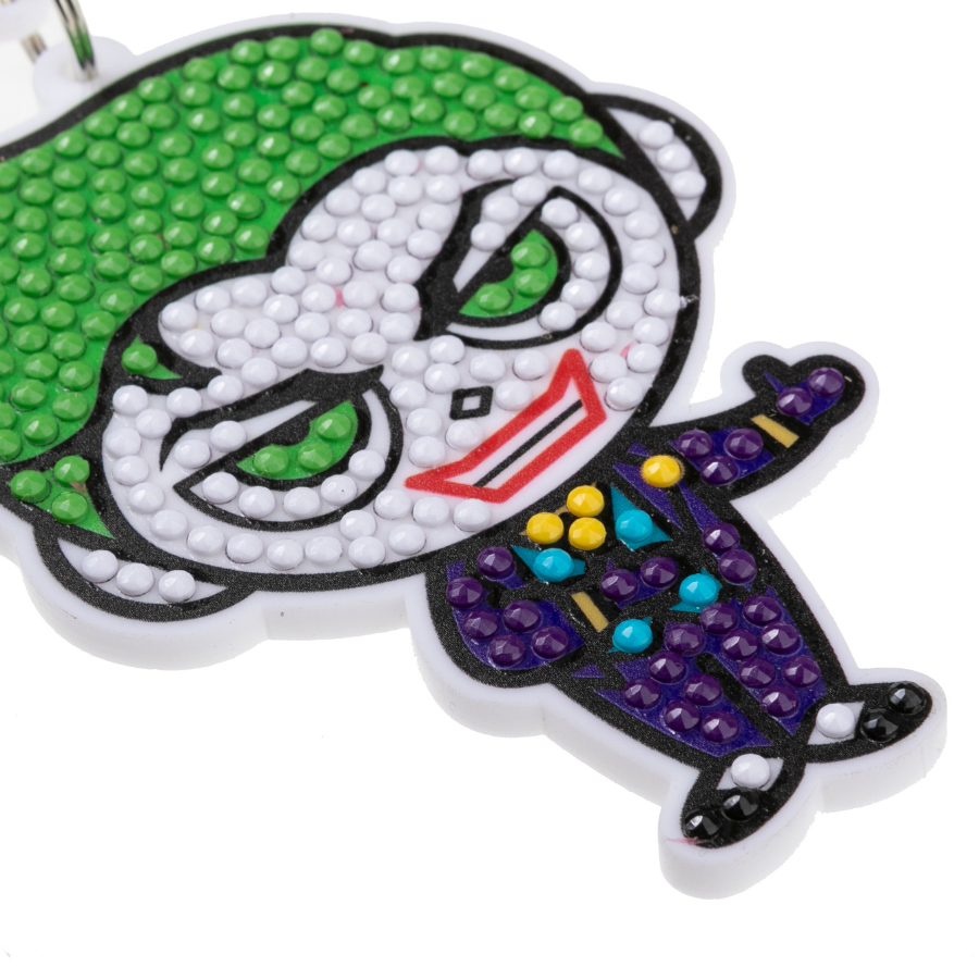 "Joker" Crystal Art Backpack Charm  Kit DC Close Up