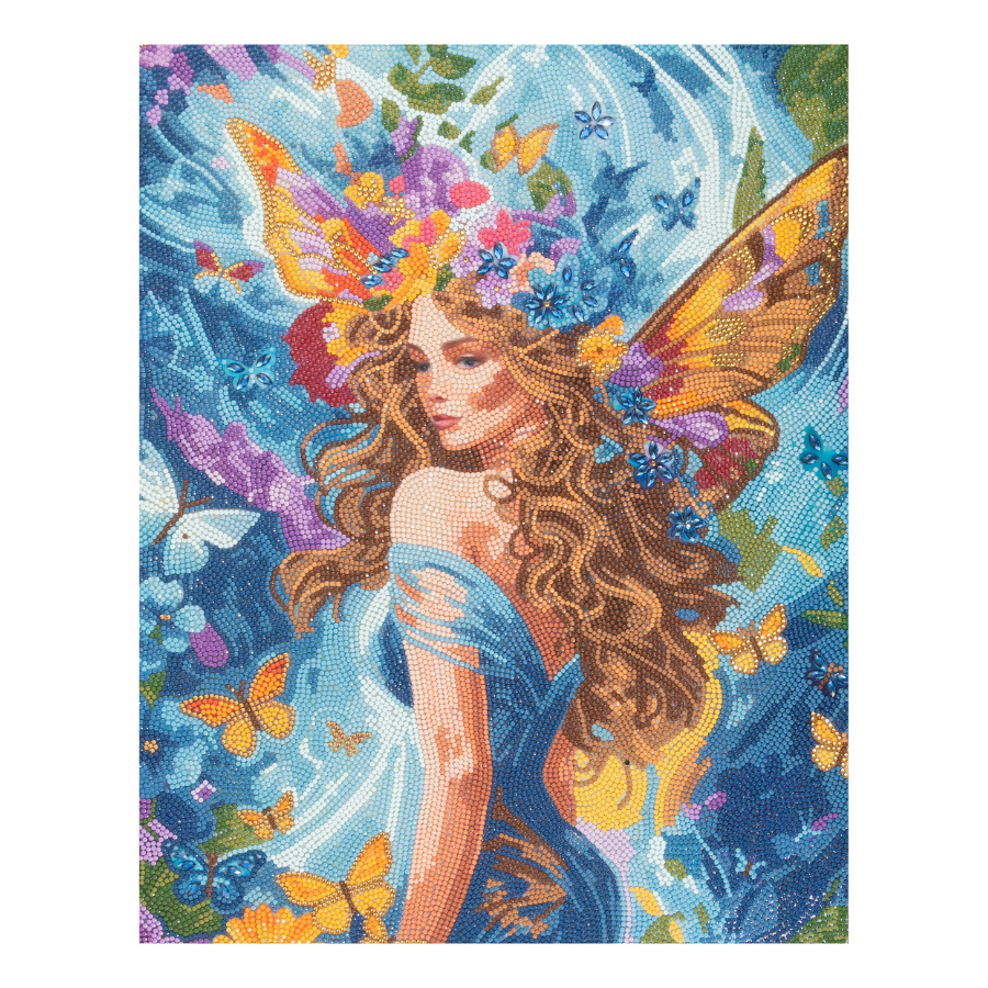Kaleidoscopic Fairy Crystal Art Canvas Kit 40x50cm