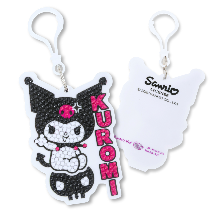 Kuromi Crystal Art Bag Charm Kit Hello Kitty