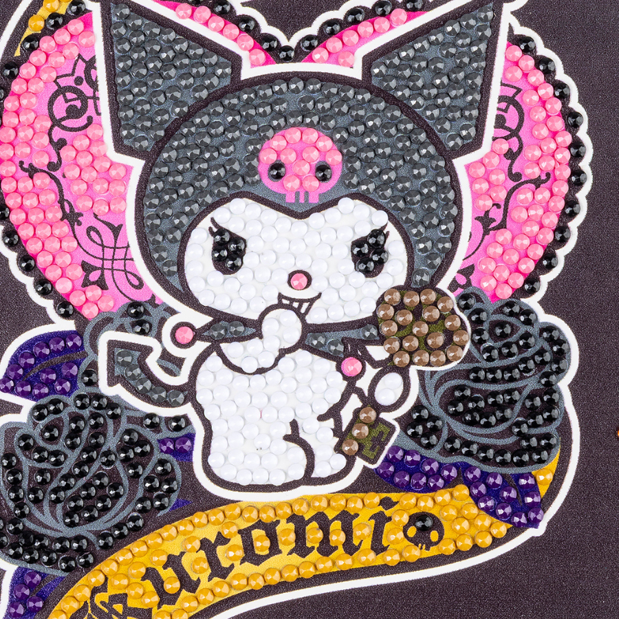 Kuromi's Heart Crystal Art Secret Diary Hello Kitty & Friends