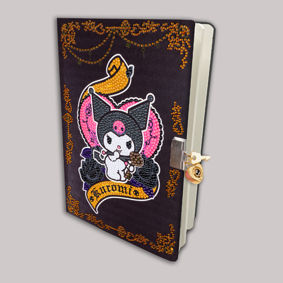 Kuromi's Heart Crystal Art Secret Diary Hello Kitty & Friends