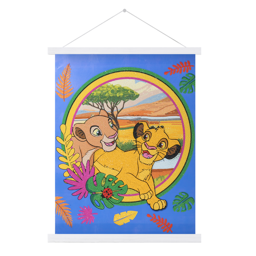 Lion King Disney Crystal Art Scroll Kit 40x50cm