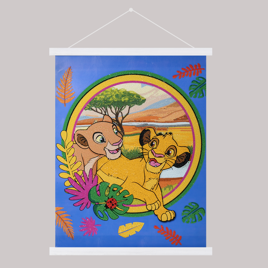 Lion King Disney Crystal Art Scroll Kit 40x50cm