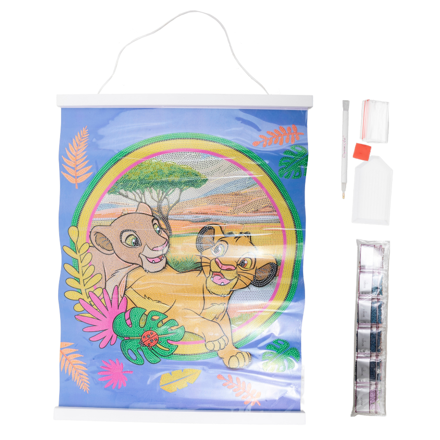 Lion King Disney Crystal Art Scroll Kit 40x50cm