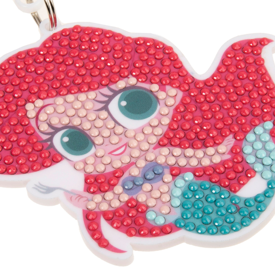 Little Mermaid Crystal Art Bag Charm 6