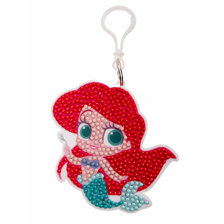 Little Mermaid Crystal Art Bag Charm 7