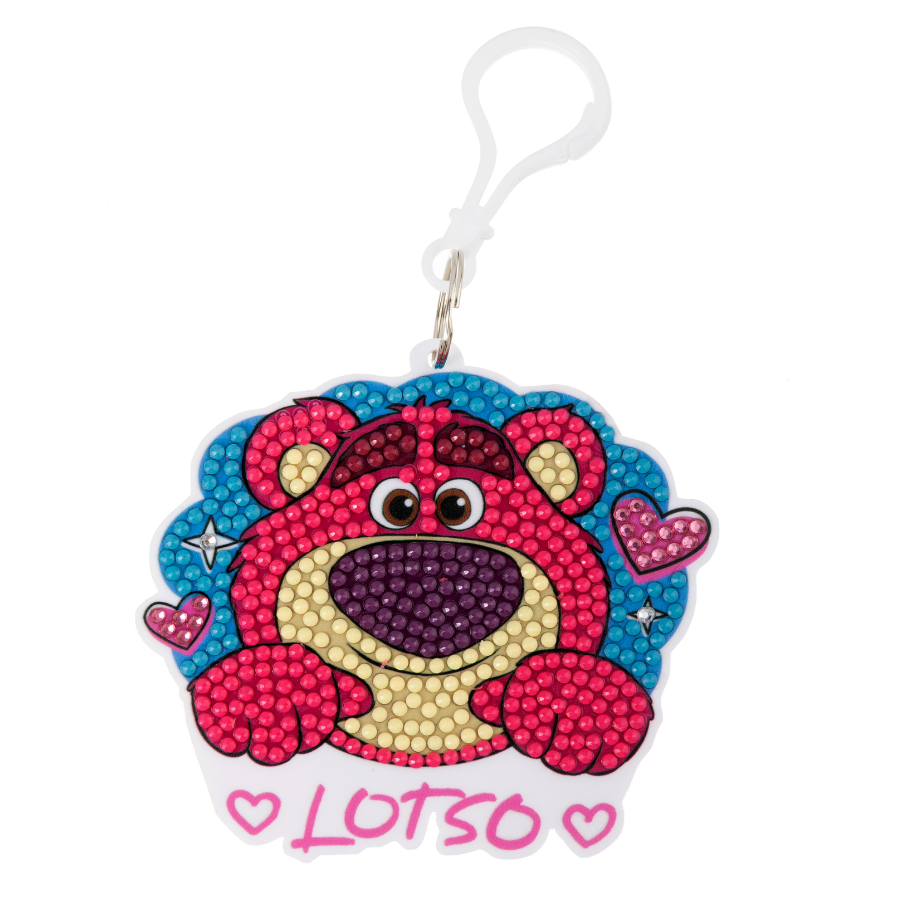 Lotso Crystal Art Bag Charm Kit Toy Story Disney Pixar