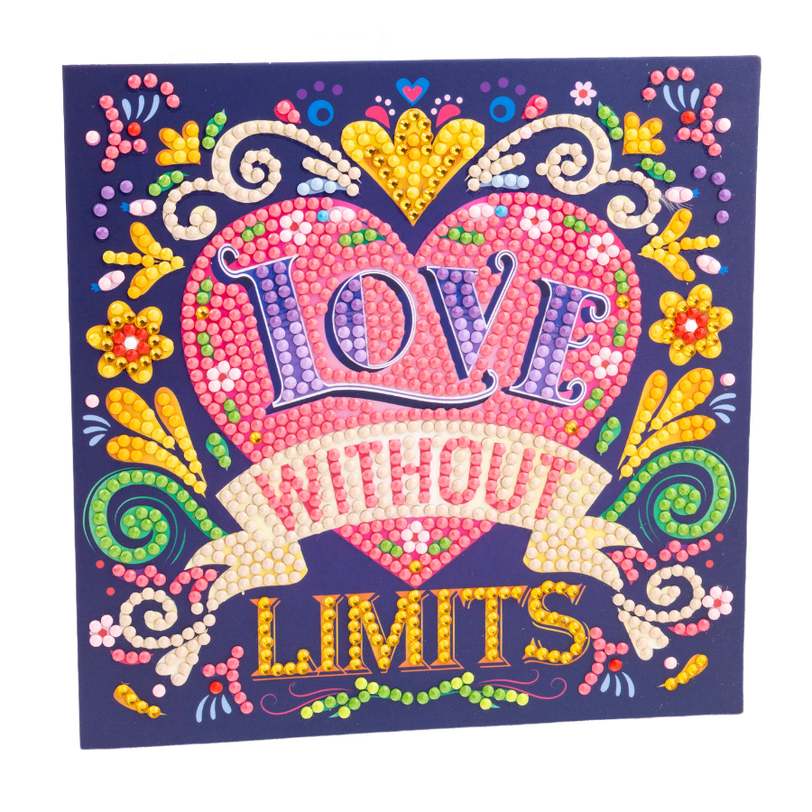 Love Without Limits Crystal Art Card Kit 15x15 3
