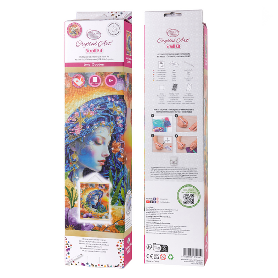 Luna Goddess Crystal Art Scroll Kit 40x50cm 5