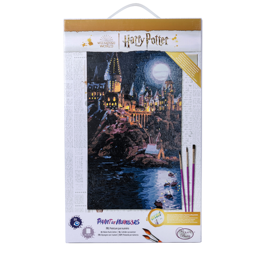 "Magical Hogwarts" Harry Potter Paint By Numb3rs Canvas Kit Front Packaging