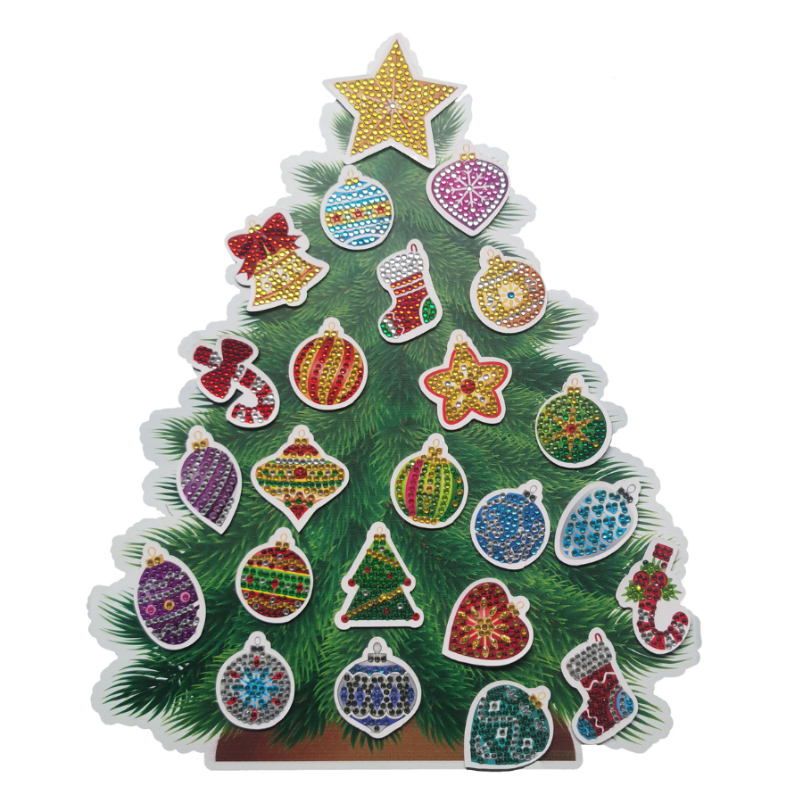 Magnetic Crystal Art Advent Calendar Tree 2