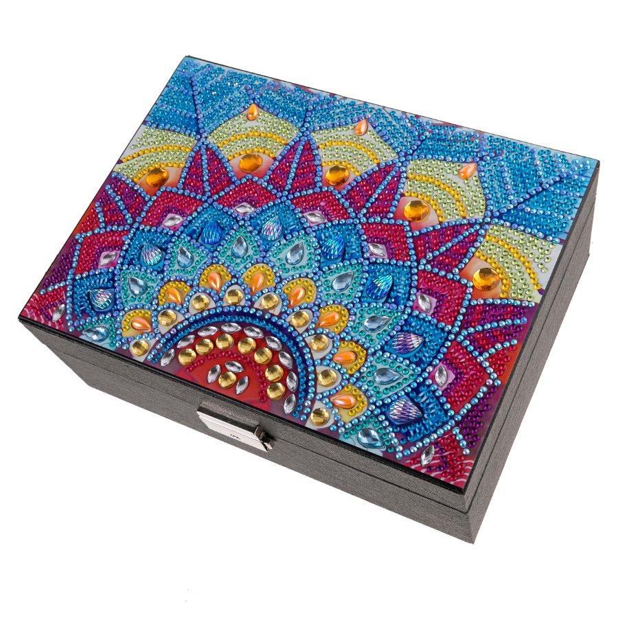 Mandala Crystal Art Jewellery Box 4