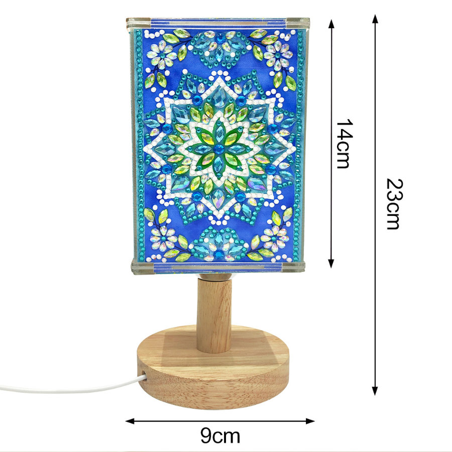 Mandala Crystal Art LED Lamp 1