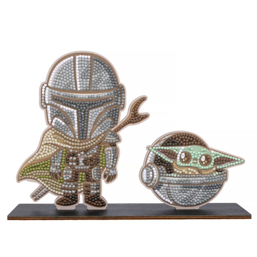 Mandalorian & Grogu Crystal Art Duo Double Buddies XL Star Wars