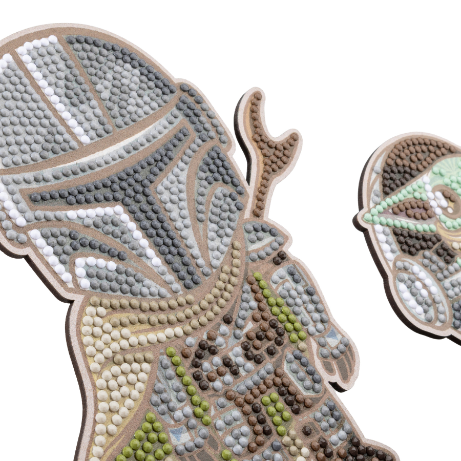 Mandalorian & Grogu Crystal Art Duo Double Buddies XL Star Wars