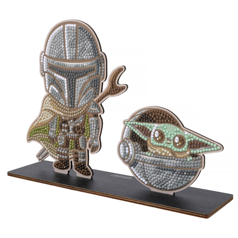 Mandalorian & Grogu Crystal Art Duo Double Buddies XL Star Wars