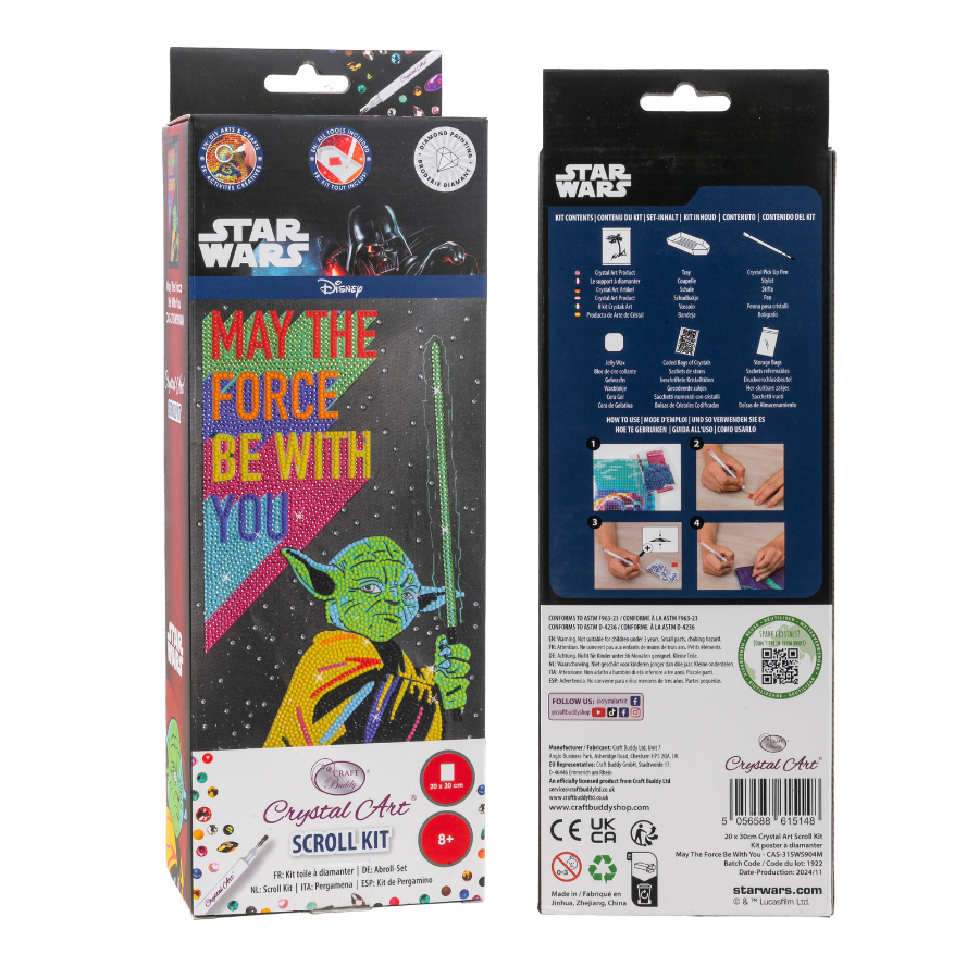 May The Force Be With You Mini Crystal Art Scroll 6_58c8f801-89c7-4eba-94f8-742c915000ad