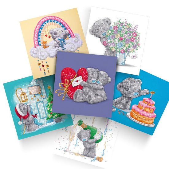 "Me To You All Seasons" Crystal Art Cards - Set of 6 Front