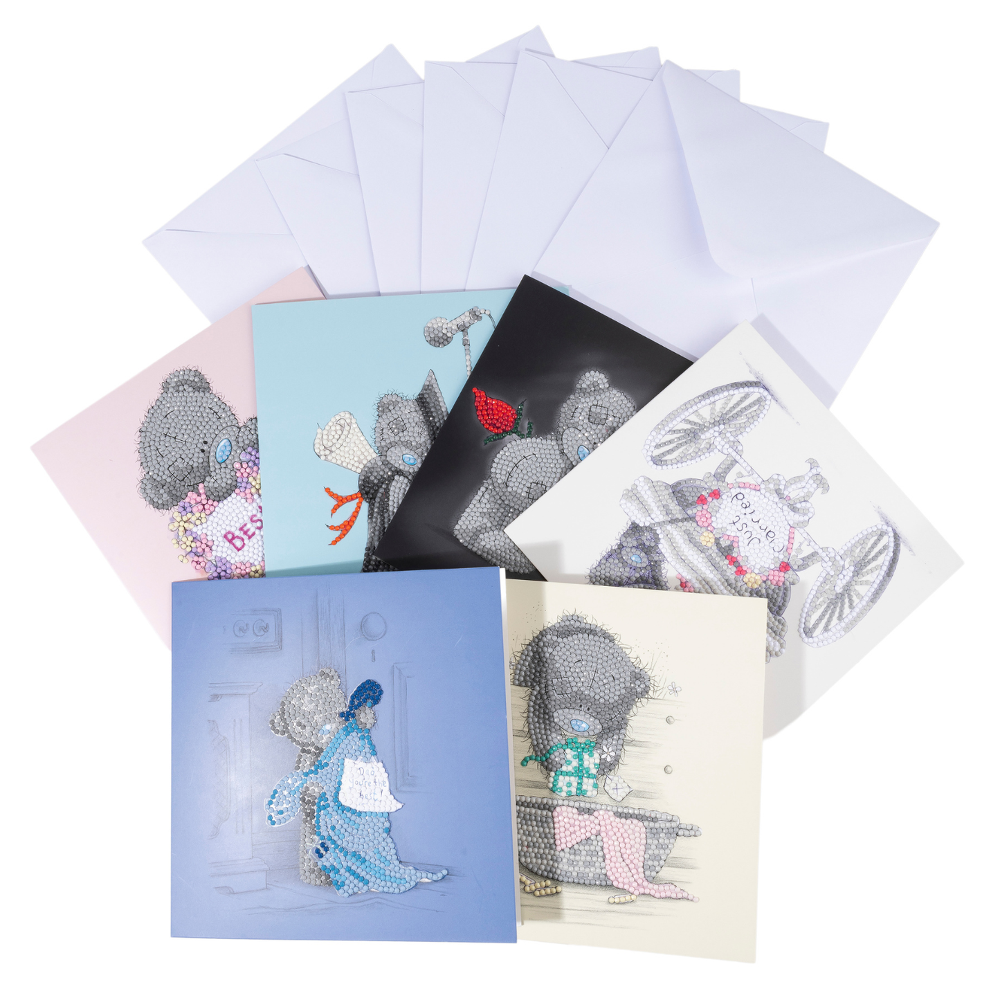 Me To You Occasions Crystal Art Cards - Set of 6