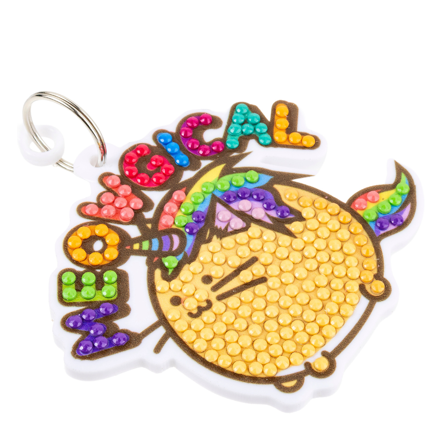 Meowgical Crystal Art Bag Charm Kit Fuzzballs