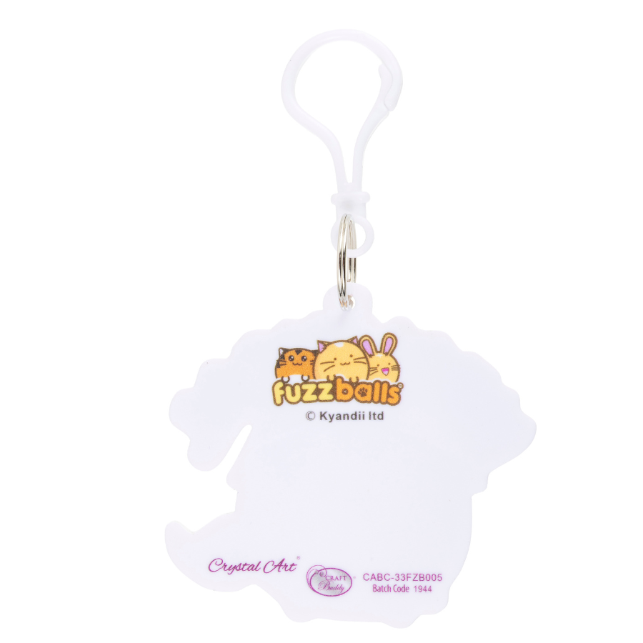 Meowgical Crystal Art Bag Charm Kit Fuzzballs