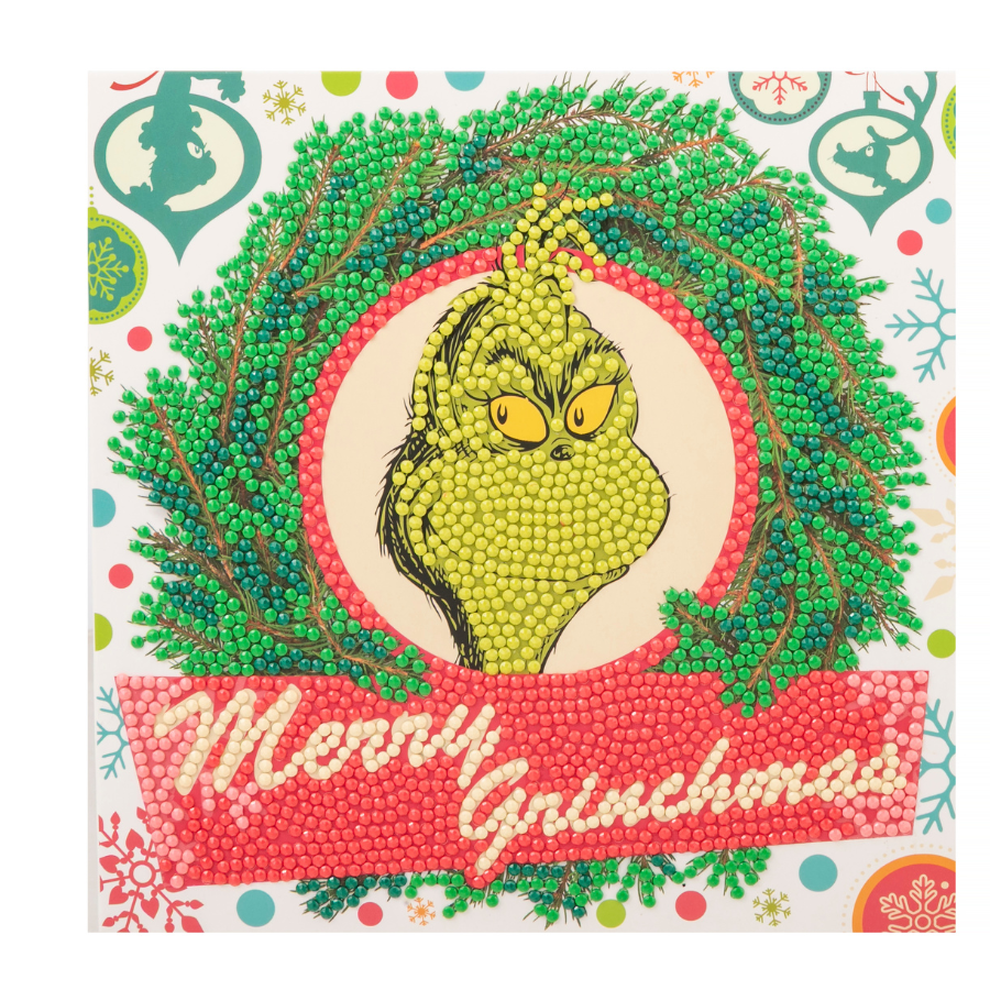 Merry Grinchmas Crystal Art Card 18x18 design