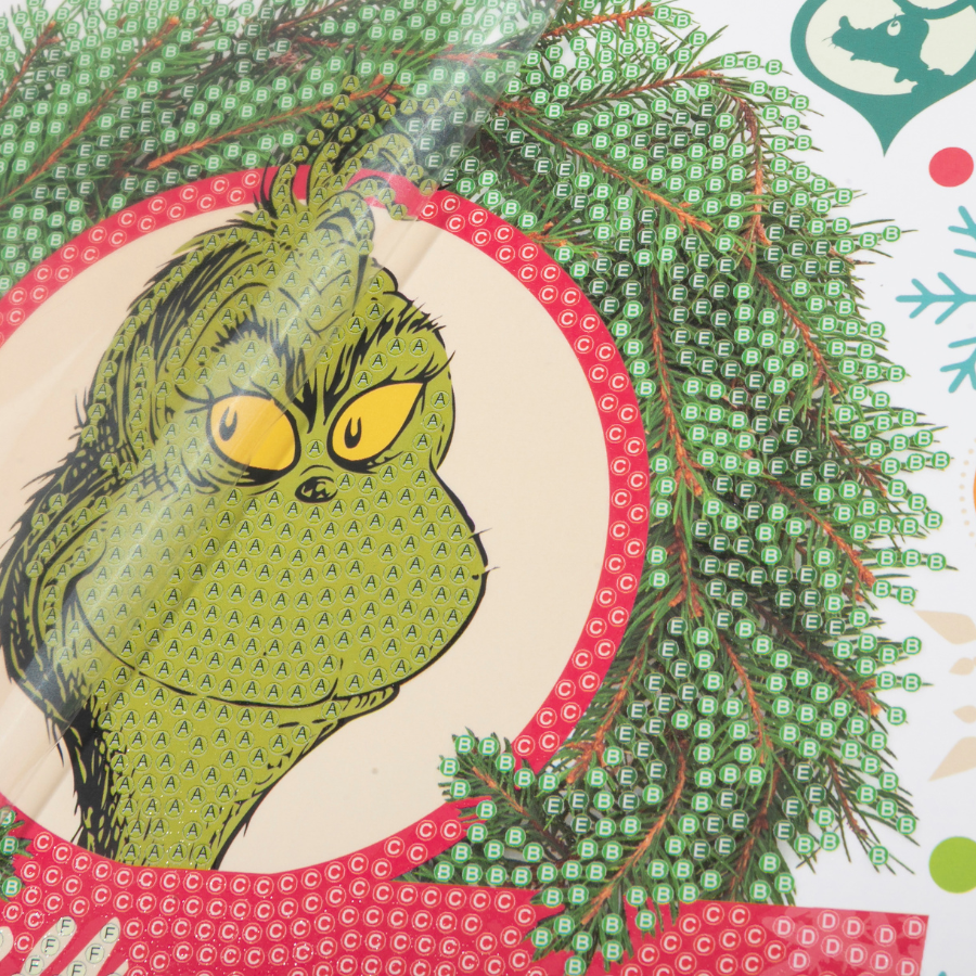 Merry Grinchmas Crystal Art Card 18x18 template