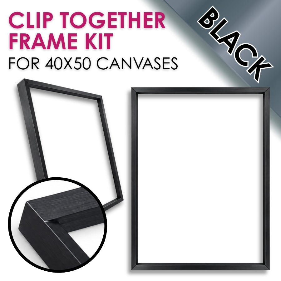Metal Frame Kit for Crystal Art 40x50 Canvases - BLACK