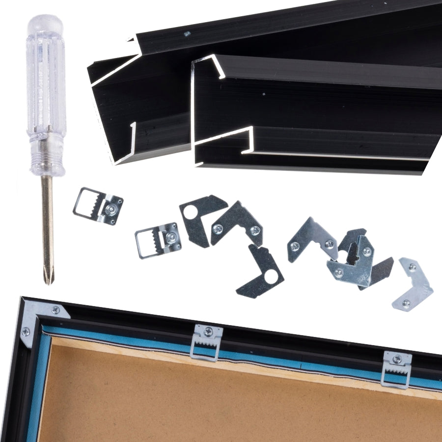 Metal Frame Kit for Crystal Art 40x50 Canvases - BLACK
