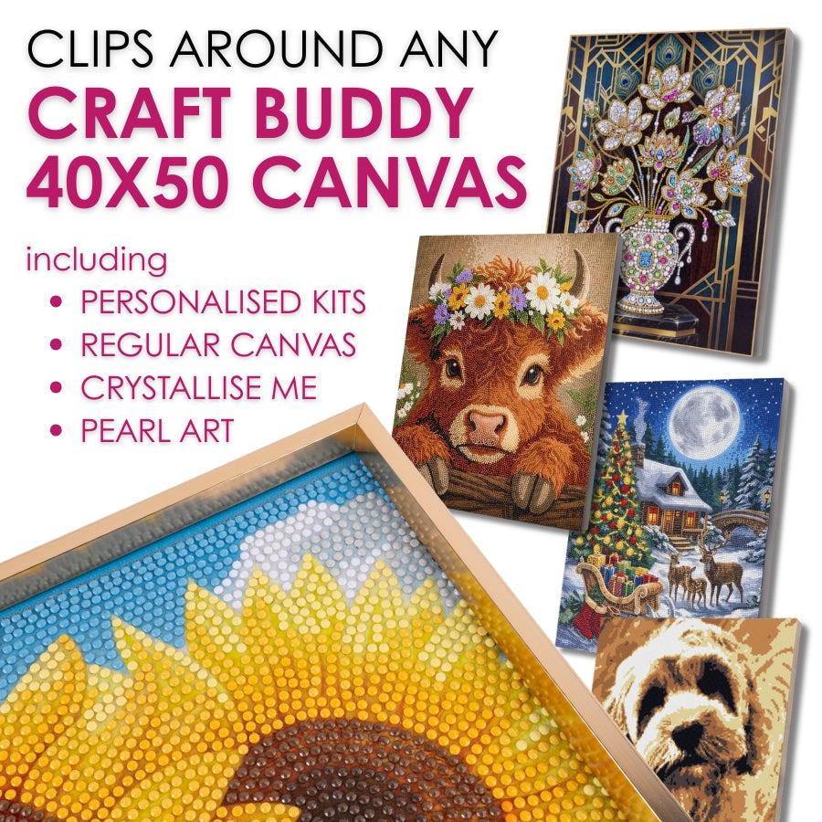 Metal Frame Kit for Crystal Art 40x50 Canvases - GOLD
