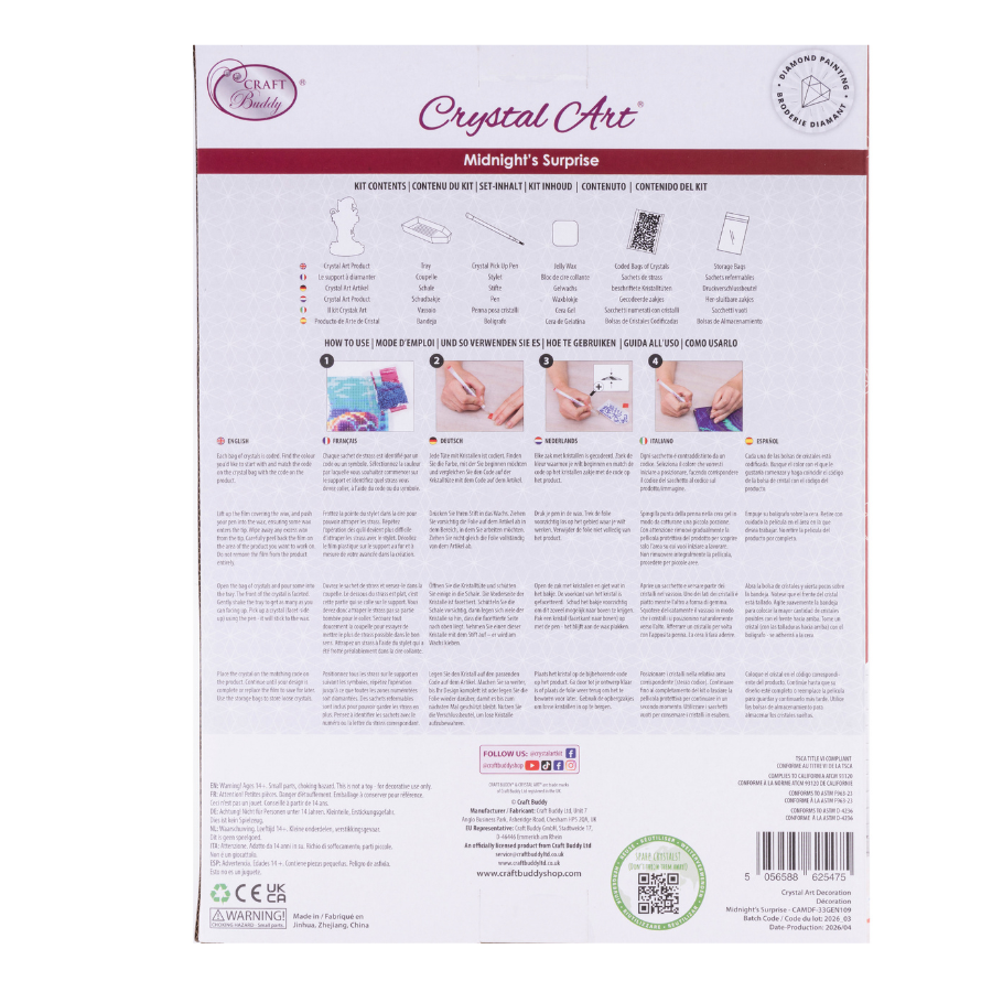 Midnight's Surprise Crystal Art Decoration Kit
