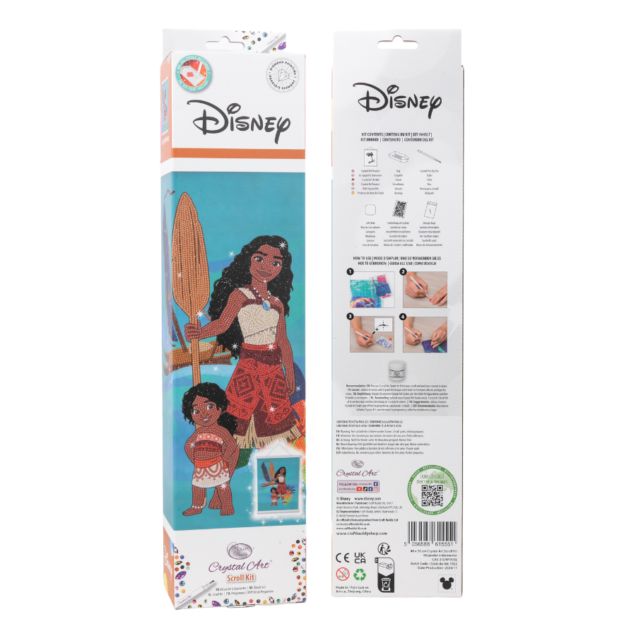 Moana Disney Crystal Art Scroll Kit 40x50 1