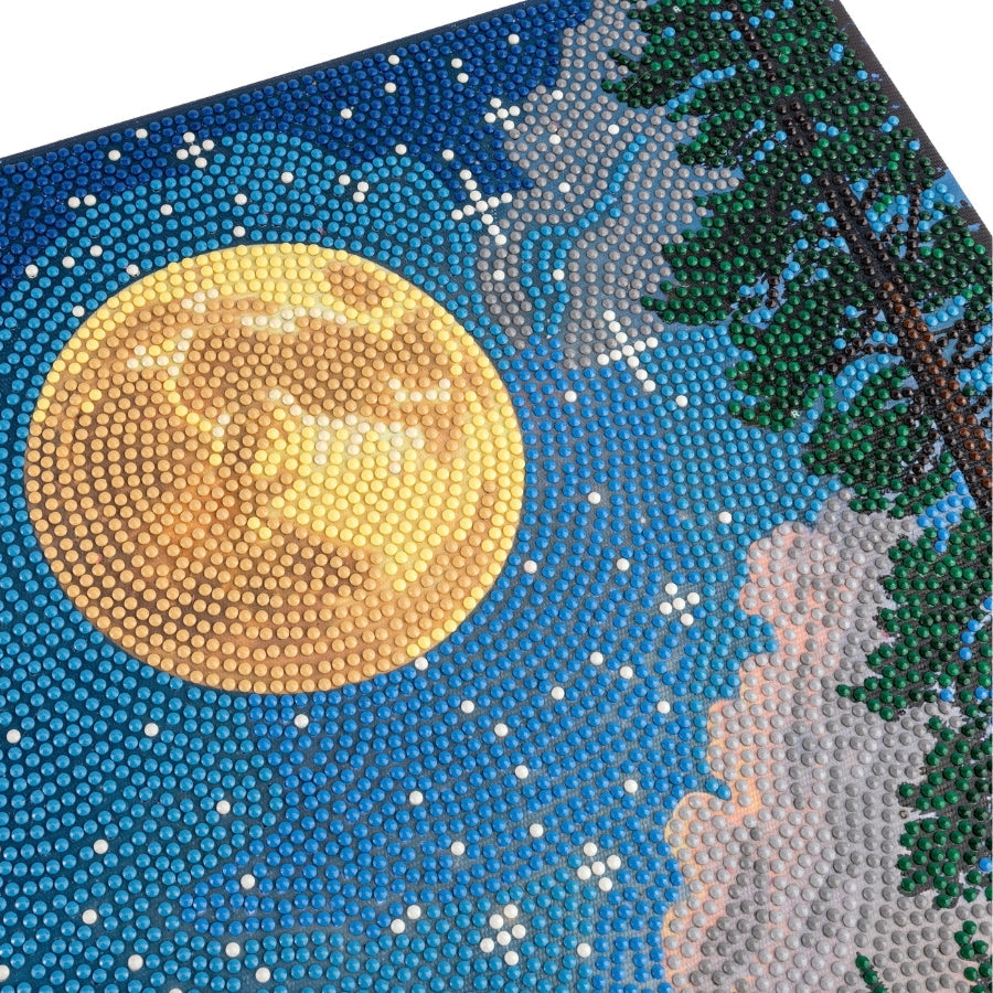 Mountain Moonrise Crystal Art Canvas Kit 40x50cm