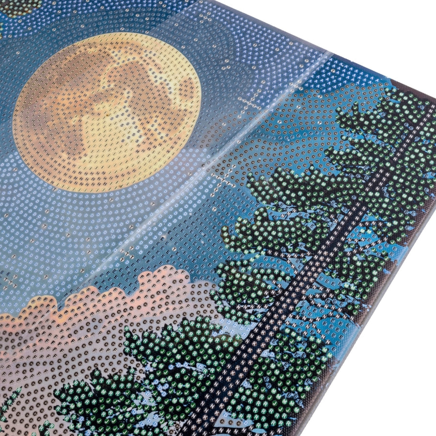 Mountain Moonrise Crystal Art Canvas Kit 40x50cm